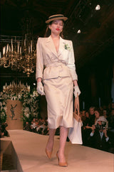 Important 2001 Yves Saint Laurent Haute Couture 'Just Married' Documented Runway Suit