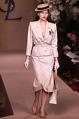 Important 2001 Yves Saint Laurent Haute Couture 'Just Married' Documented Runway Suit