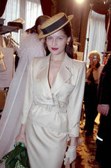 Important 2001 Yves Saint Laurent Haute Couture 'Just Married' Documented Runway Suit