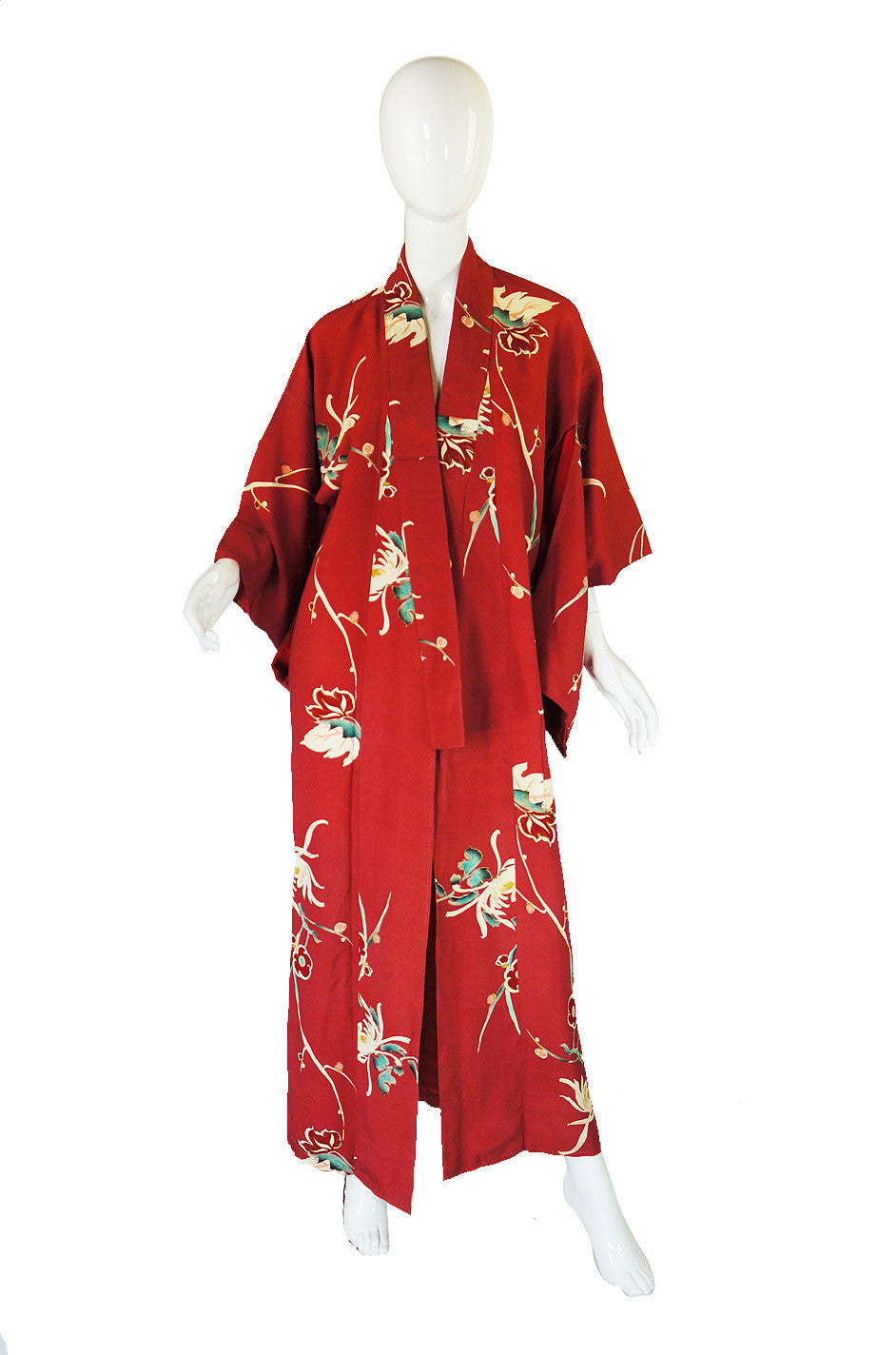1930s Hand Painted Silk Crepe Kimono – Shrimpton Couture