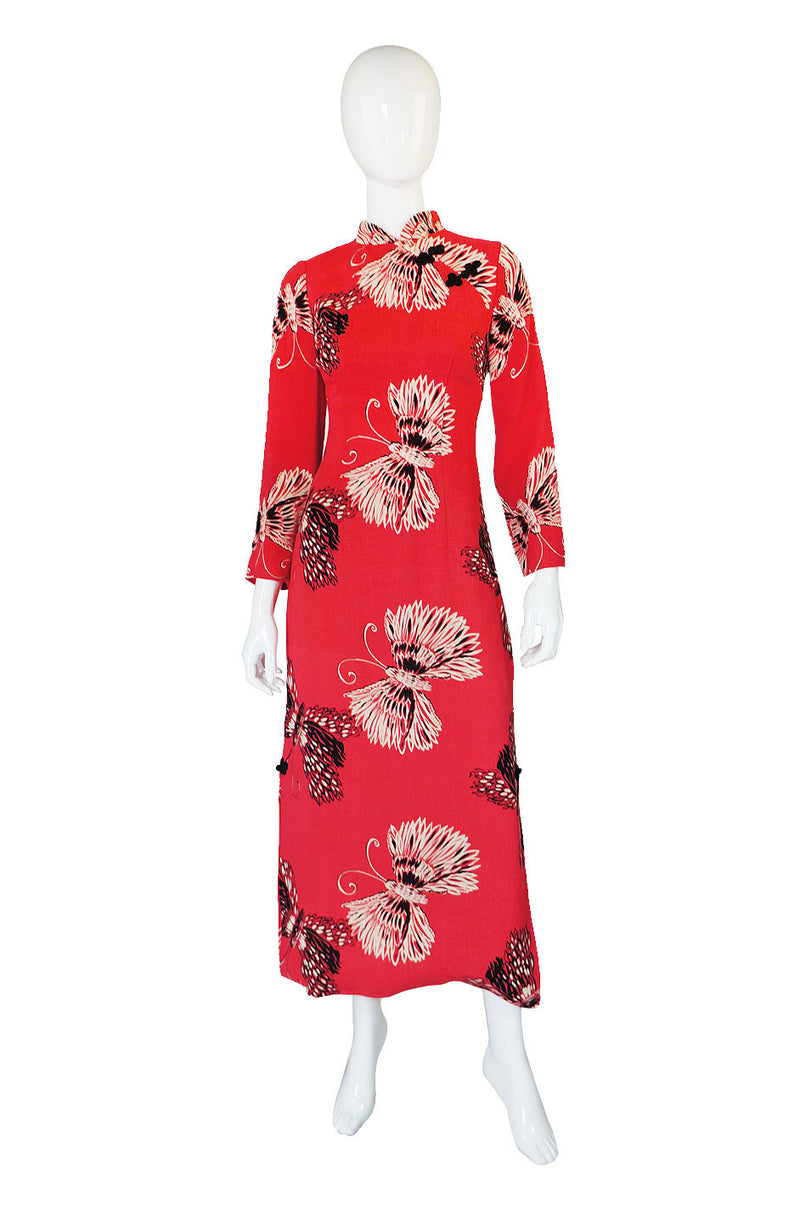 1960s Cheongsam Butterfly Dress – Shrimpton Couture