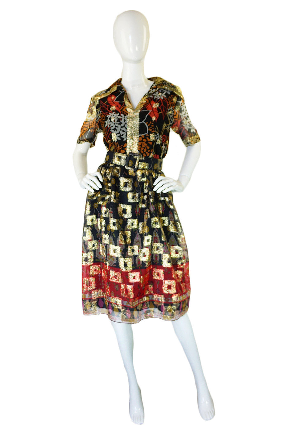 1960s Metallic Oscar De La Renta Dress – Shrimpton Couture