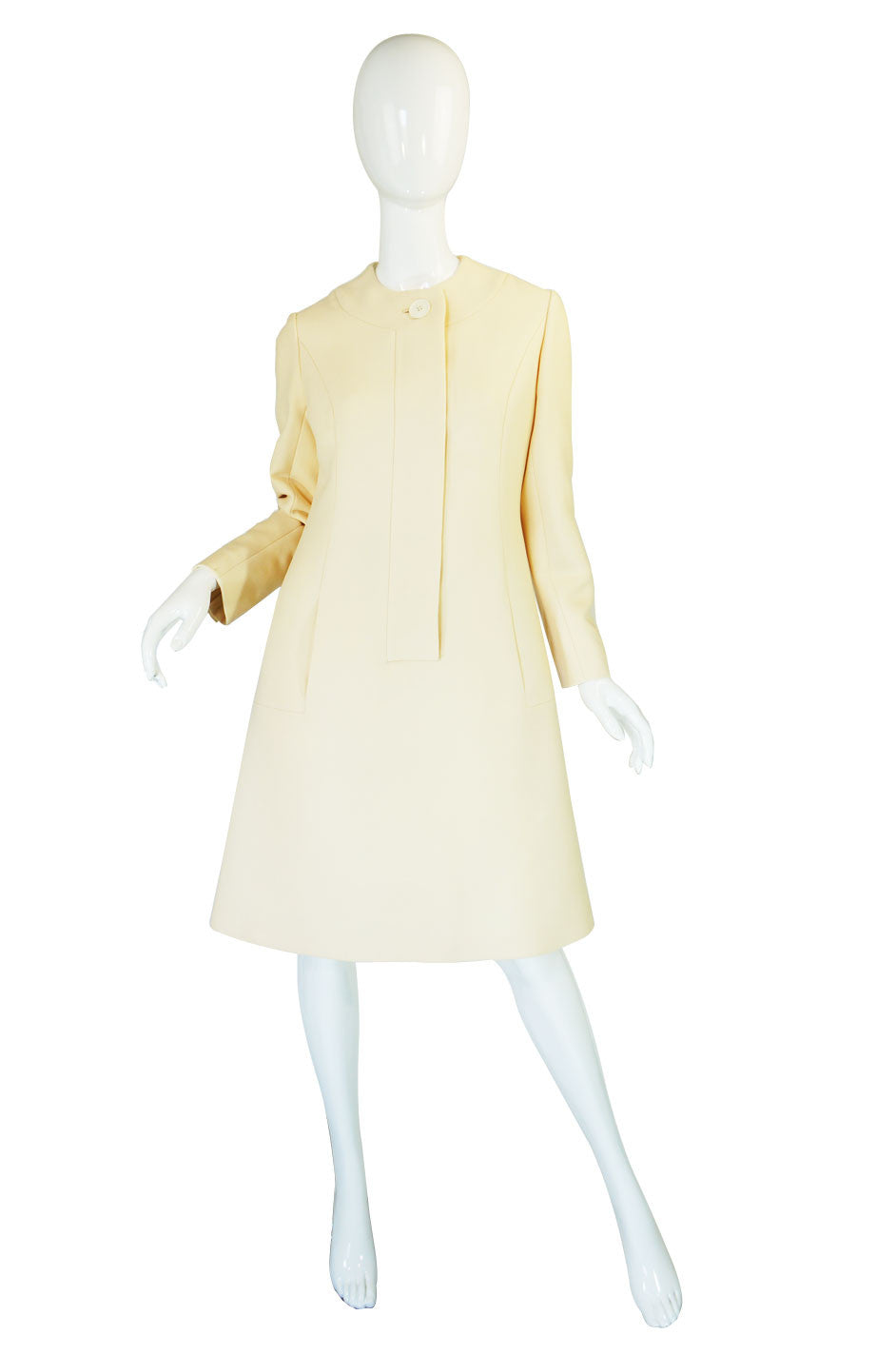 1960s Structured Irene Cream Dress – Shrimpton Couture