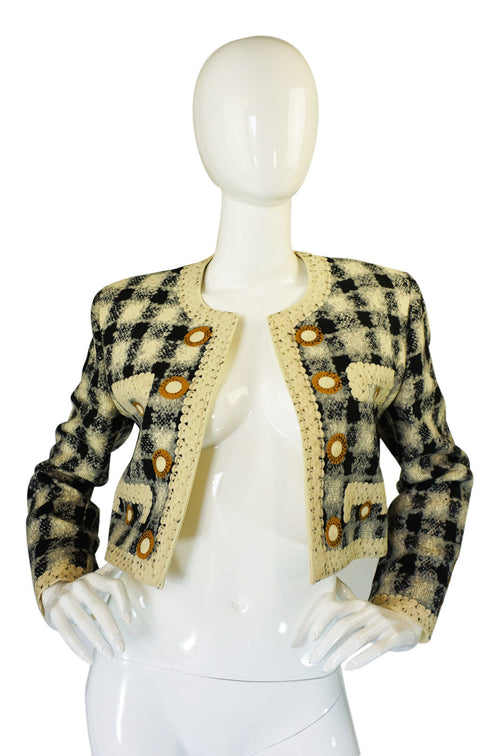 1980s  Moschino Couture Print Jacket