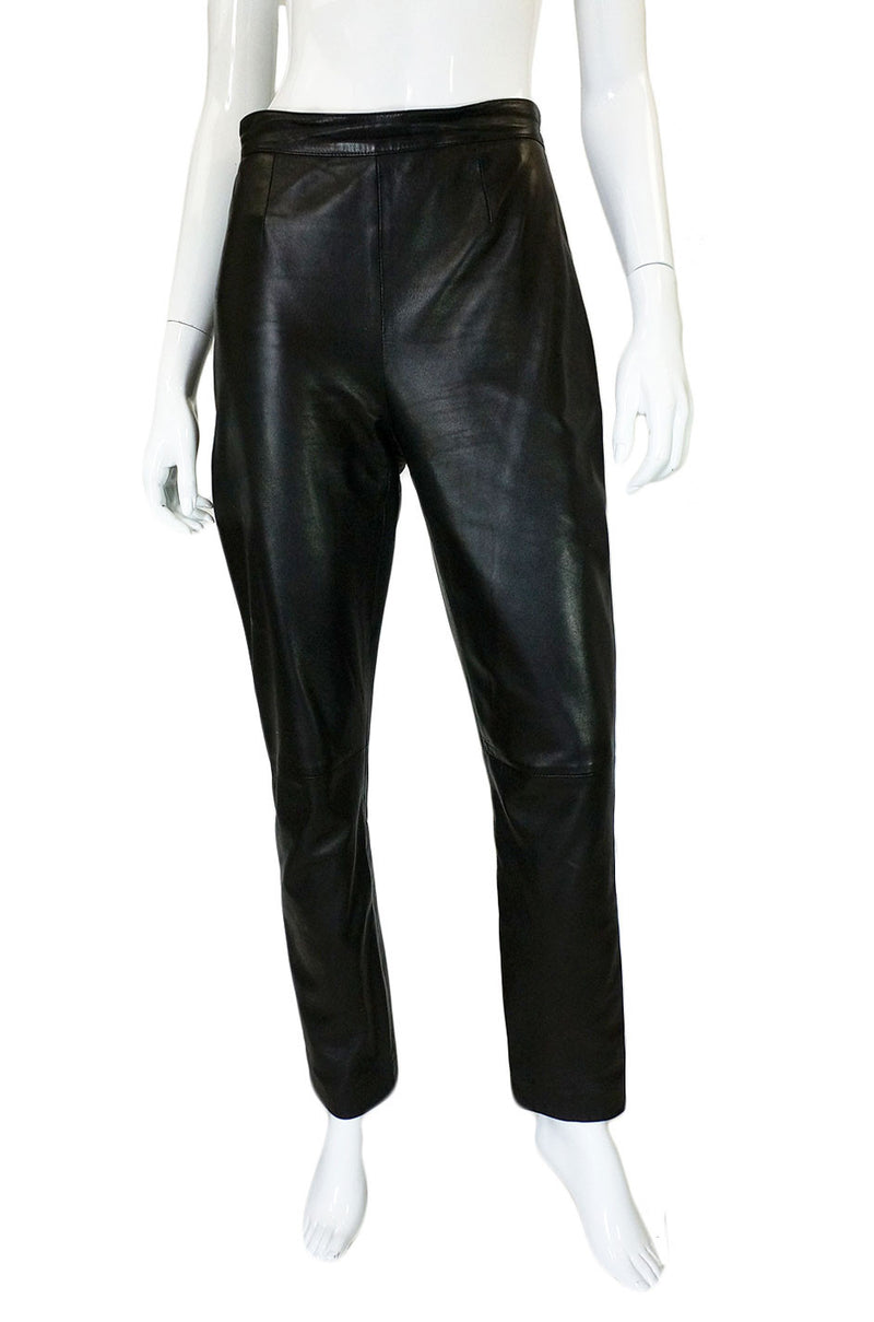 1990s Black Celine Leather Pants – Shrimpton Couture