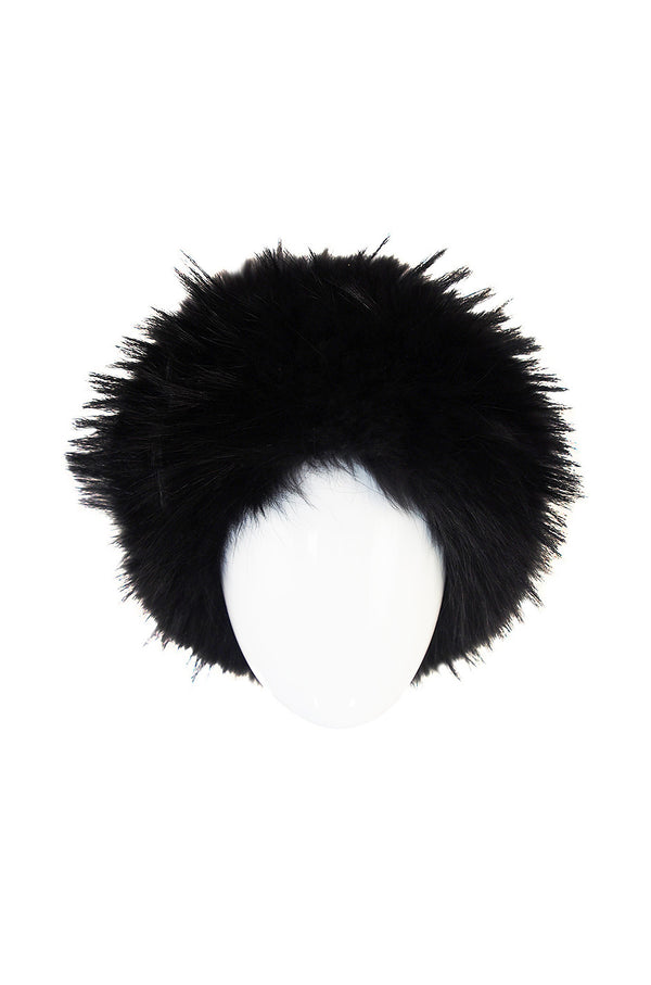 1990s Statement Making Burberry Black Fur Hat