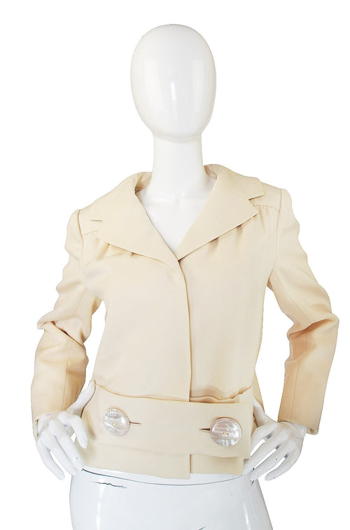 1960s Pauline Trigere Box Pleat Jacket