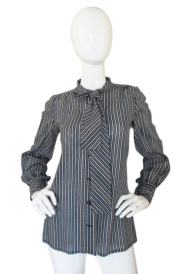 1970s Emanuel Ungaro Striped Top