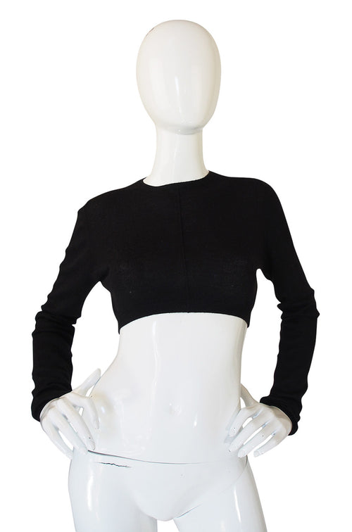 Recent Prada Cashmere Crop Top Sweater