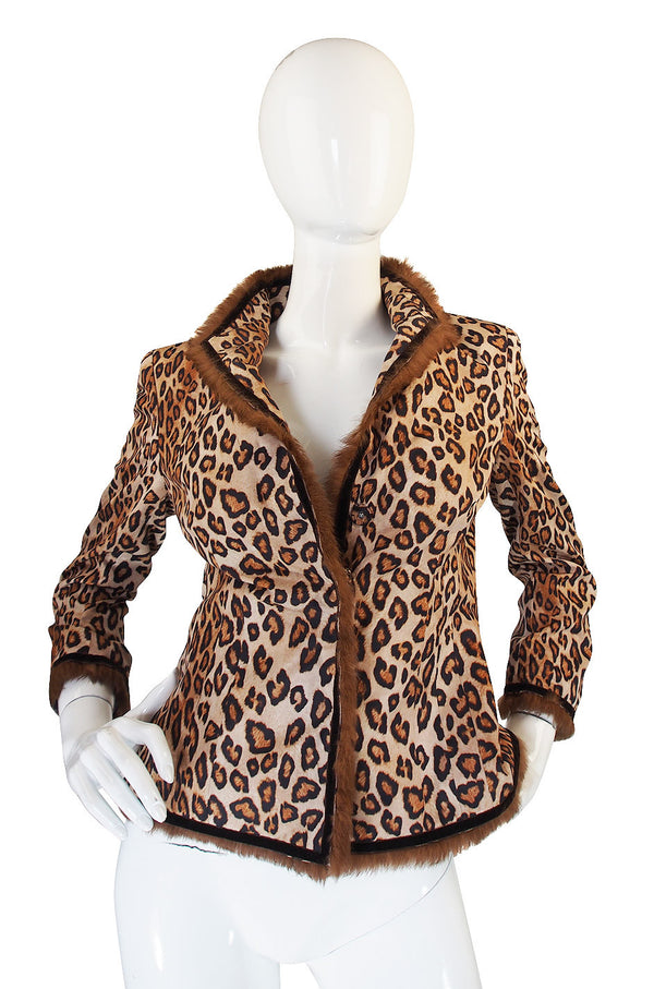 F2006 RTW McQueen Leopard and Fur Jacket