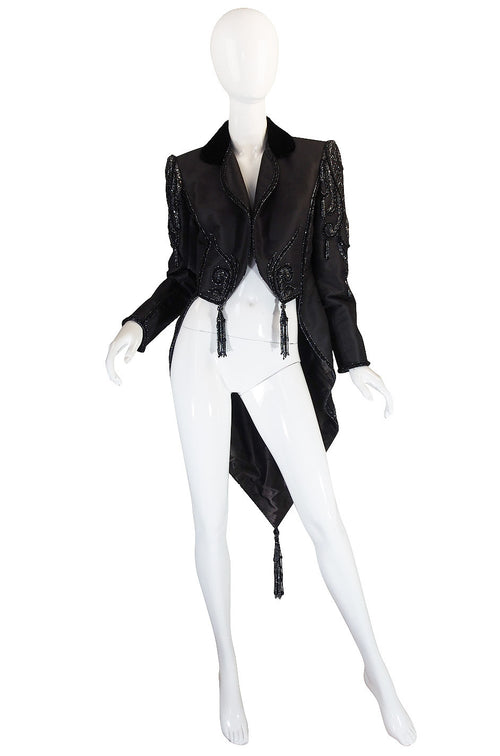 1980s Bob Mackie Tuxedo "Ringmaster" Jacket