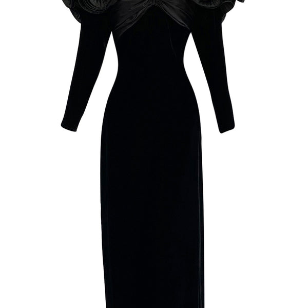Nina Ricci velvet mini dress - Black
