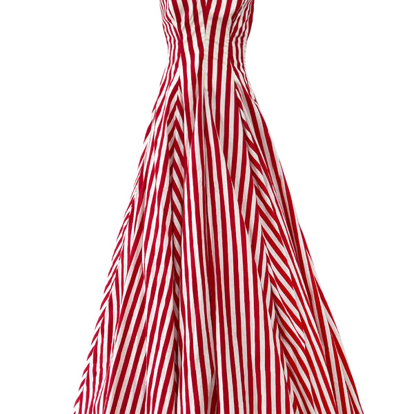 Striped dress 2024 red and white