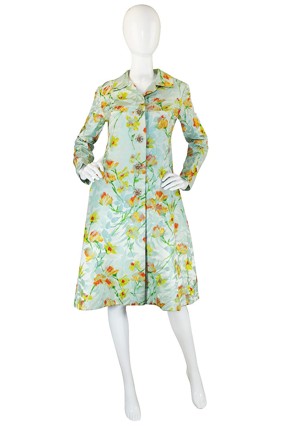 1960s Wonderful Kiki Hart Silk Brocade Coat – Shrimpton Couture