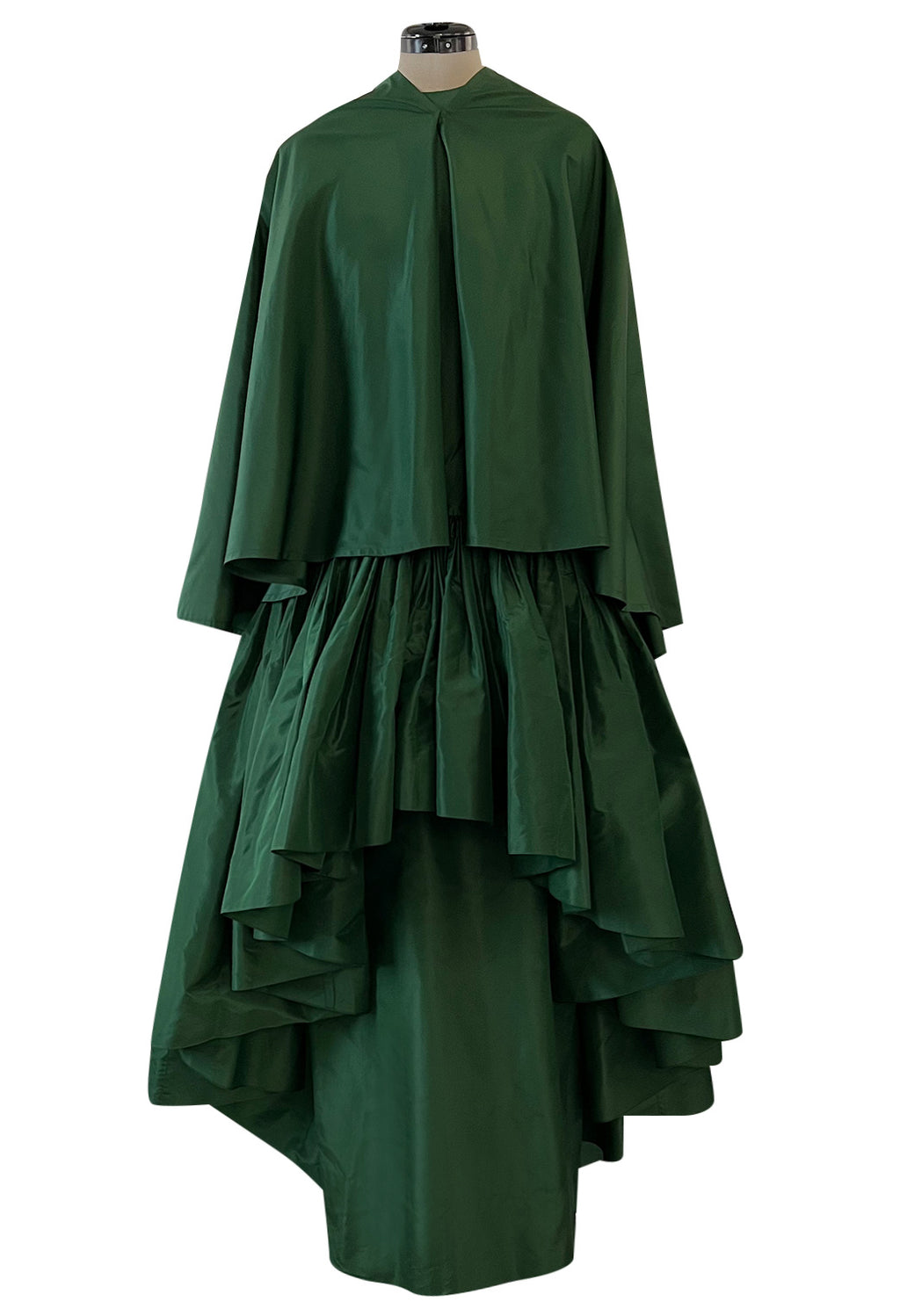 Asymmetrical Pleated Cape - Ready to Wear