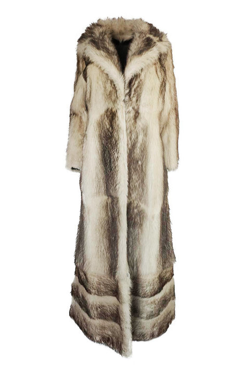 c1971-73 Donald Brooks Convertible Length Coyote Fur Coat