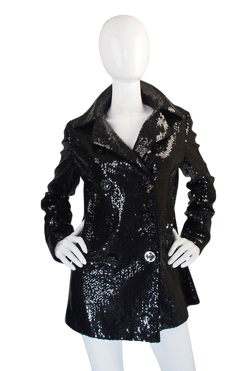 Nan Kempner's 1970s Sequined Bill Blass Peacoat