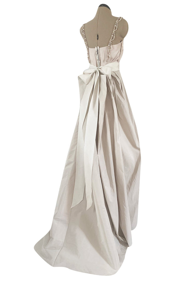 2012 Alber Elbaz for Lanvin Nude Blush Silk Collection Blanche Wedding Gown