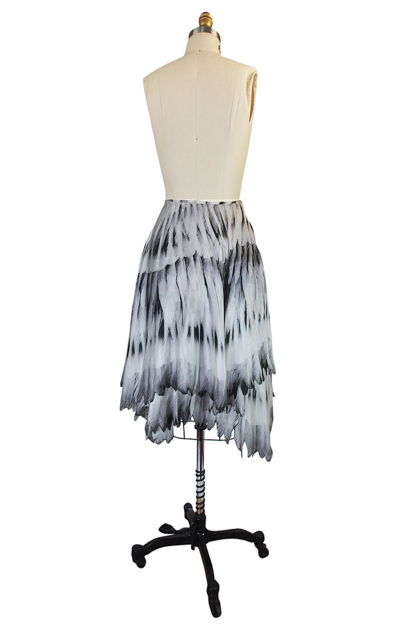 Recent Feather Print Alexander McQueen Skirt