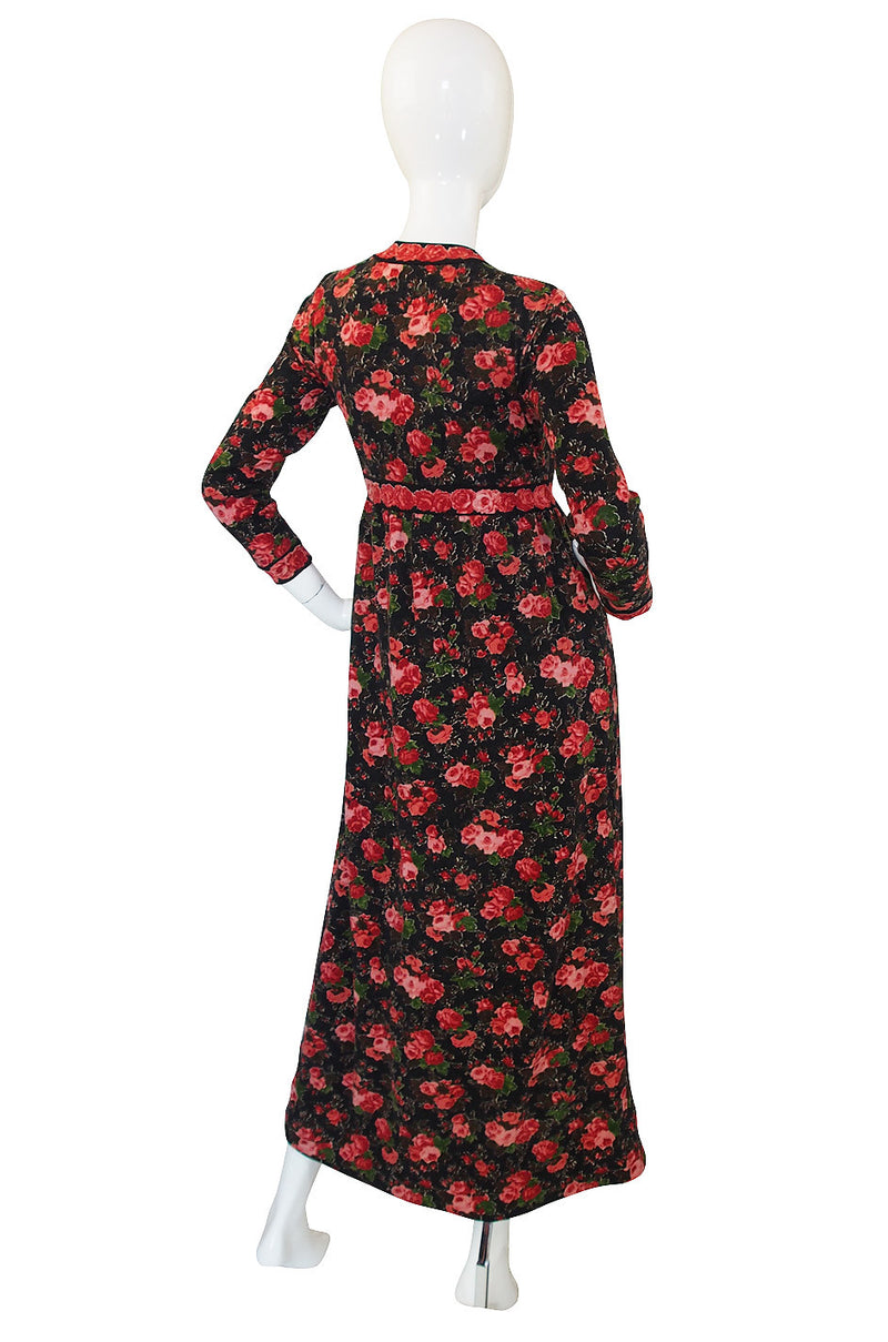 1960s Printed Goldworm Maxi Dress – Shrimpton Couture