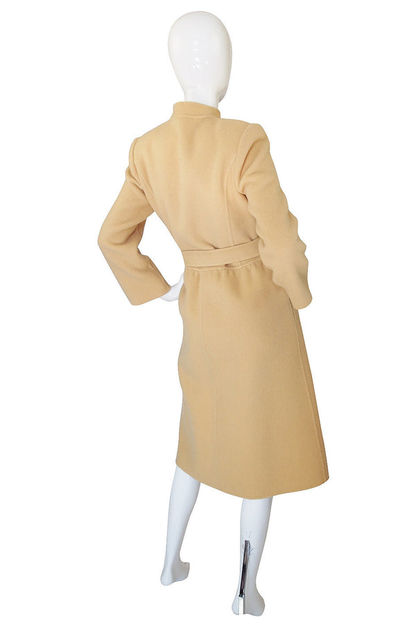 1970s Andre Laug Camel Wool Coat