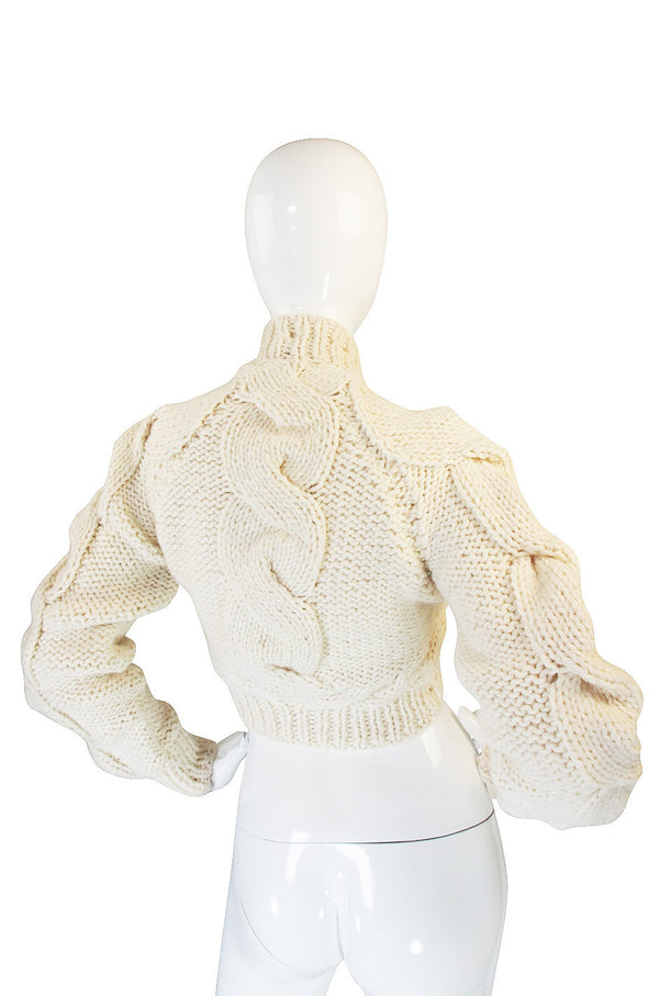 F2005 RTW Alexander McQueen Cable Knit Sweater