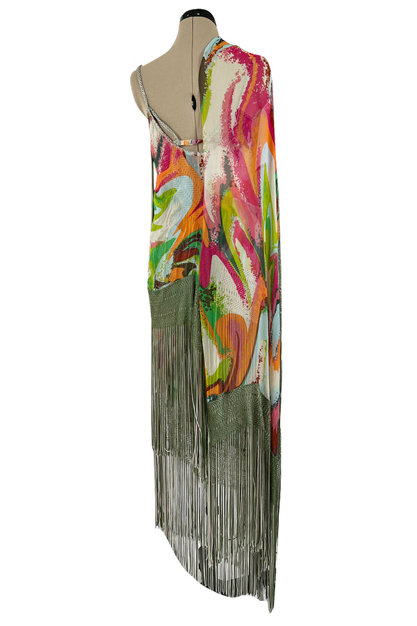 Runway Fall 2004 Missoni by Angela Missoni Multi-Way Fringe Silk Chiffon Dress