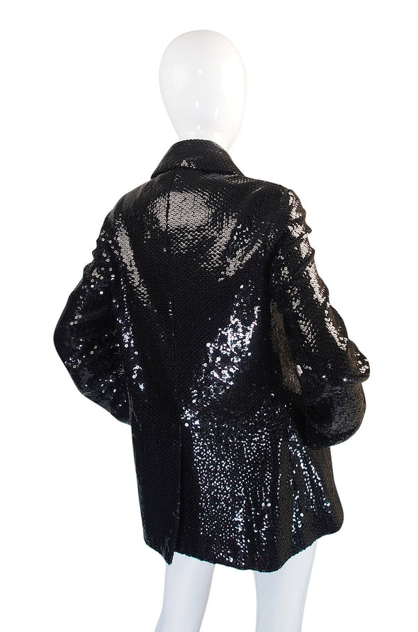 Nan Kempner's 1970s Sequined Bill Blass Peacoat