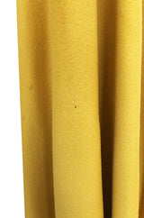 Fall 1988 Yves Saint Laurent Deep Yellow Full Length Wool Cape