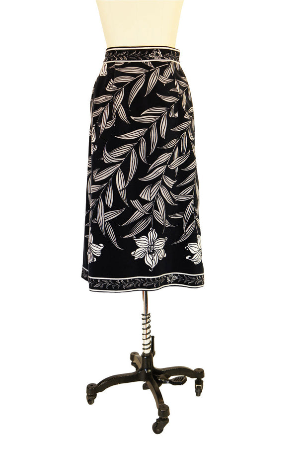 1970s Velvet Wrap Emilio Pucci Skirt