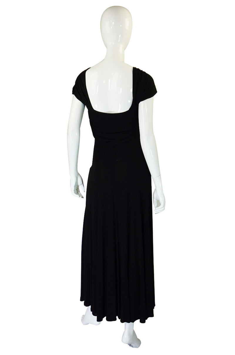 1970s Bias Cut Jean Muir Jersey Halter Dress – Shrimpton Couture