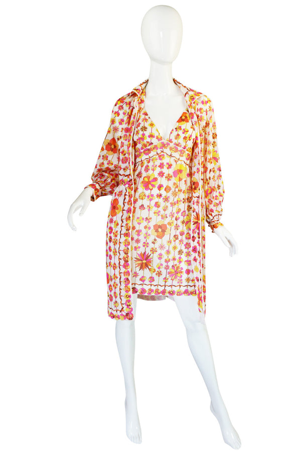 1960s Pink & Coral Formfit Rogers Pucci Dress Set