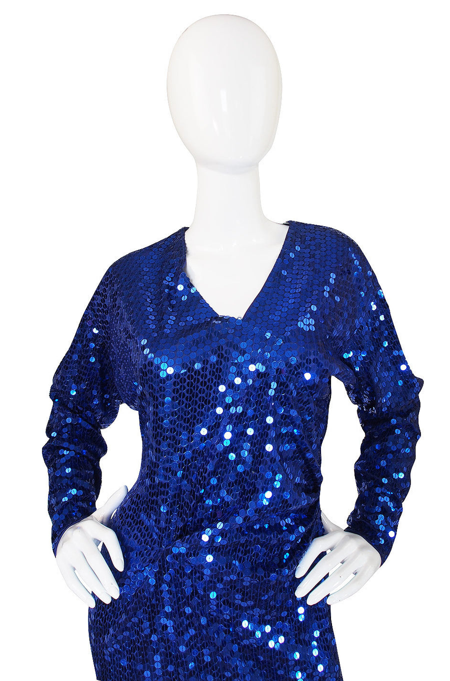 Oleg cassini vintage sequin dress popular top