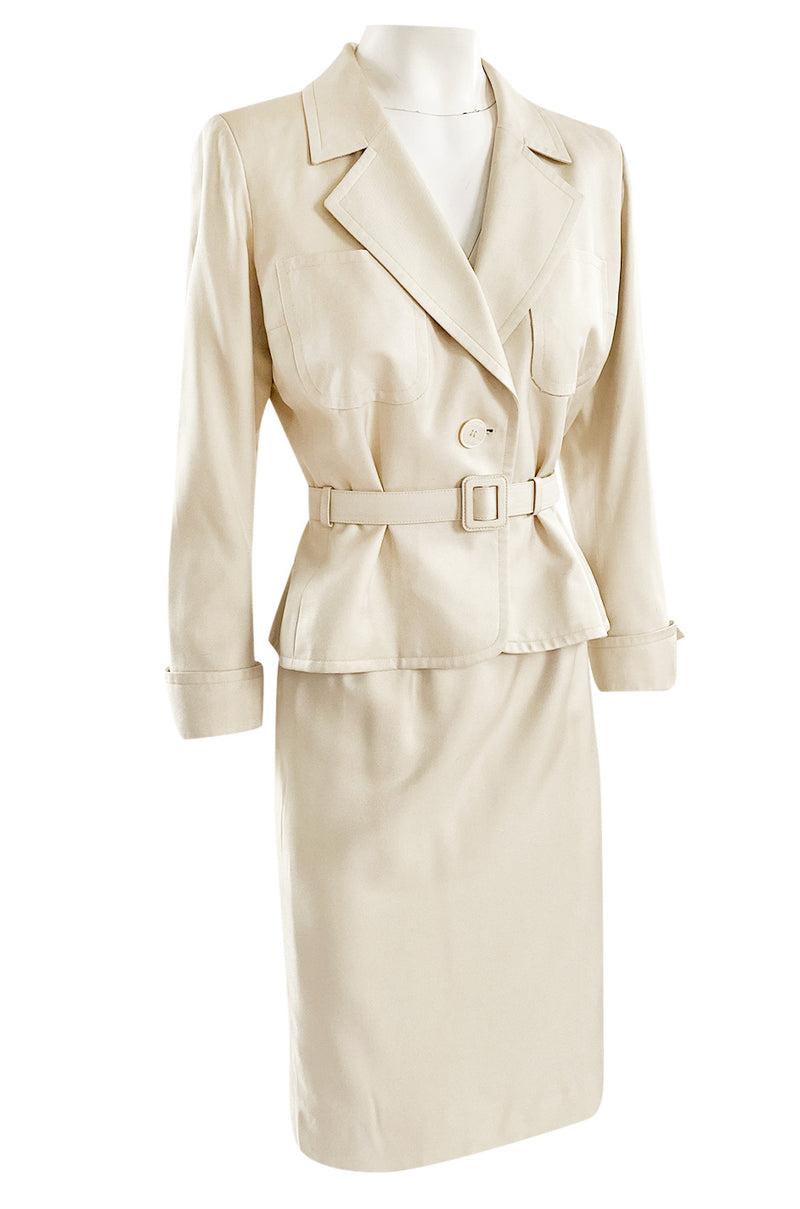 Important 2001 Yves Saint Laurent Haute Couture 'Just Married' Documented Runway Suit