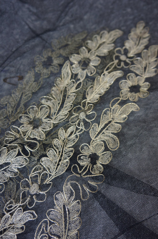 Early 19th Century Lame & Net Shawl