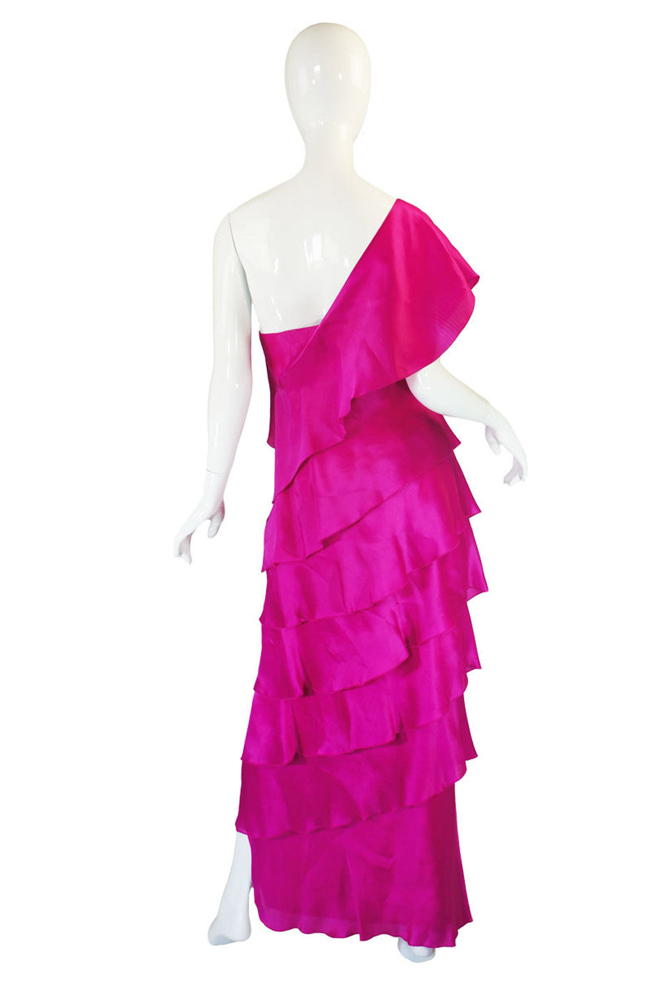 1990s Jackie Rogers Silk Organza Gown Shrimpton Couture