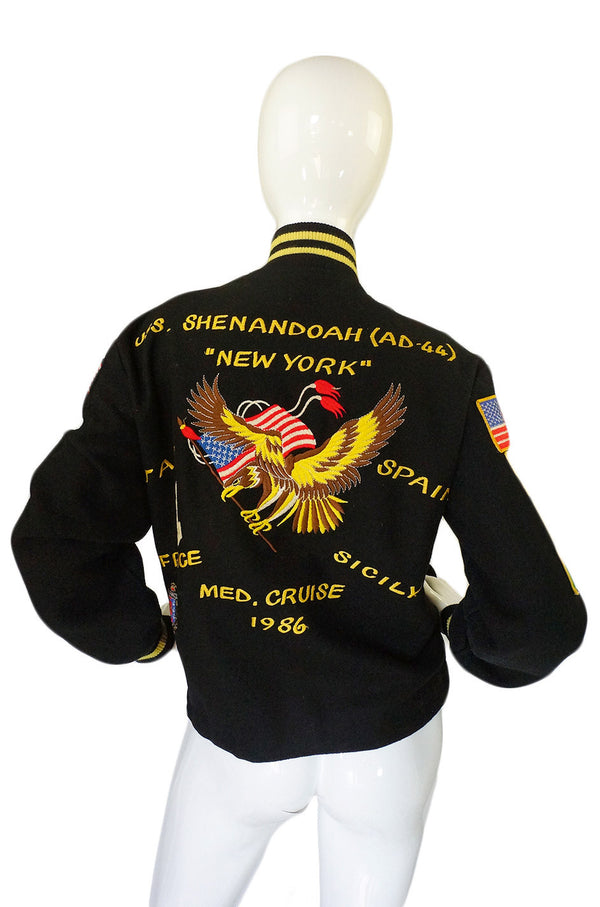 1986 Patchwork Varsity Bomber Jacket