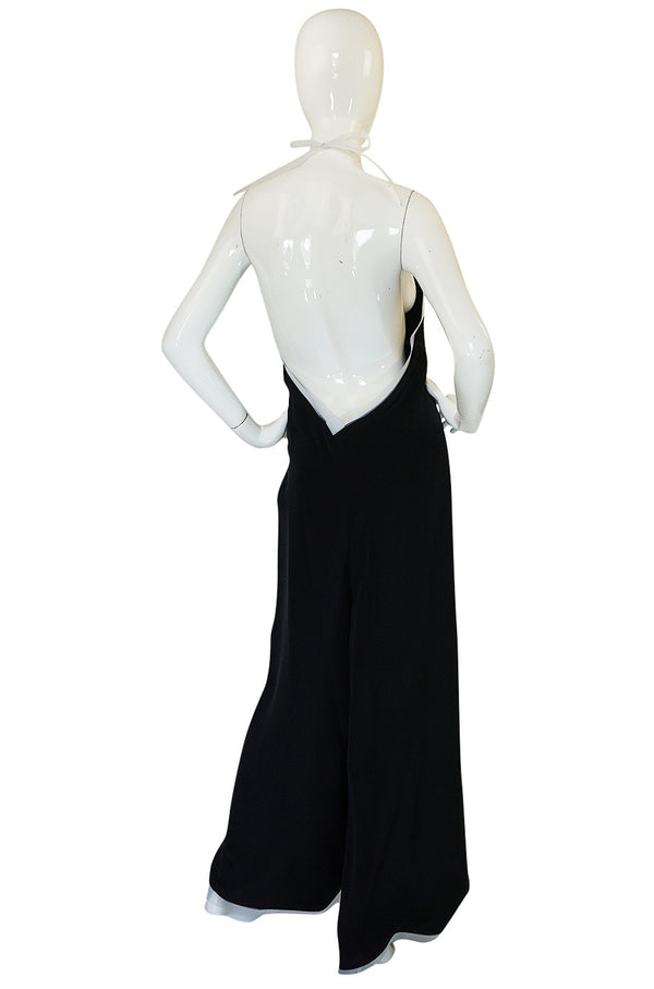 1970s Geoffrey Beene Couture Backless Jumpsuit & Jacket