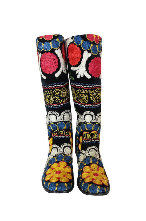 Rare 1960s Embroidered Boots 39