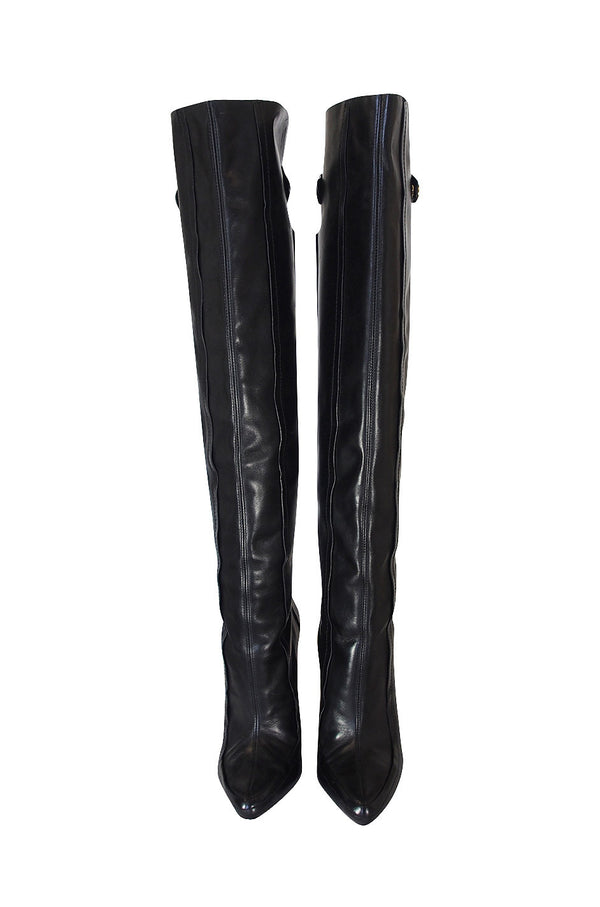 Alexander Wang Thigh High Leanther Boots 38