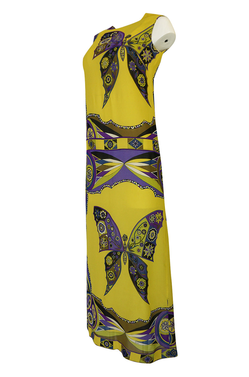 1960's Emilio Pucci Butterfly Printed Dress