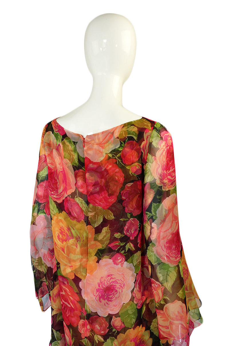 1980s Ethereal Silk Chiffon Blass Dress – Shrimpton Couture