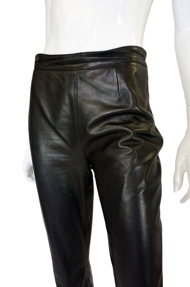 1990s Black Celine Leather Pants – Shrimpton Couture