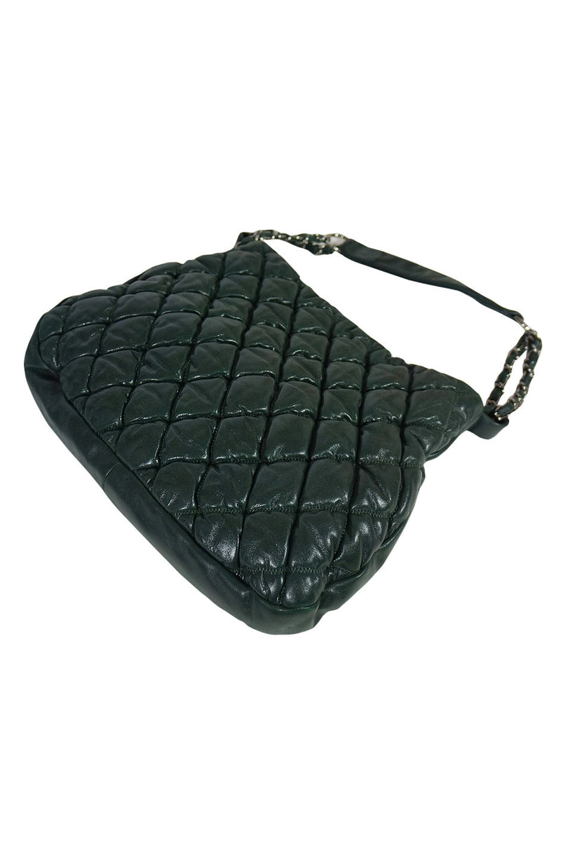 Chanel Black Tweed Leather Coco Pleats Hobo - Handbag | Pre-owned & Certified | used Second Hand | Unisex