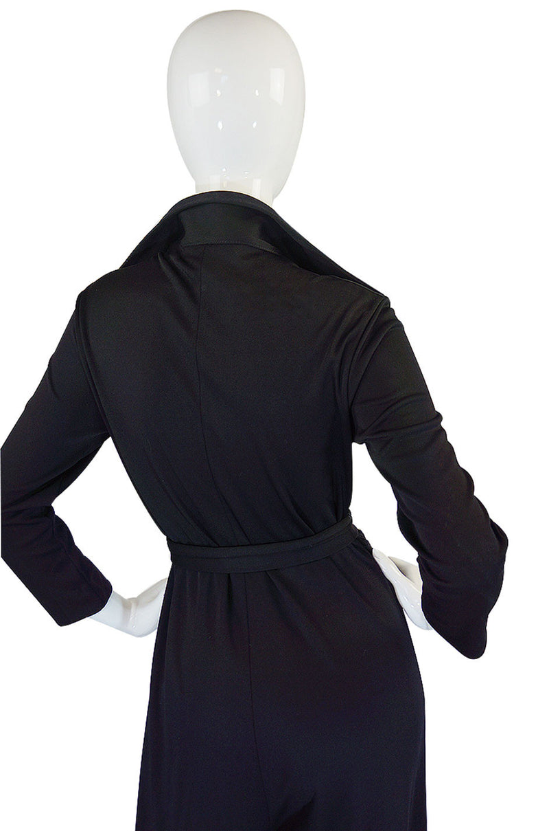 1970s Lanvin Black Jersey Jumpsuit – Shrimpton Couture