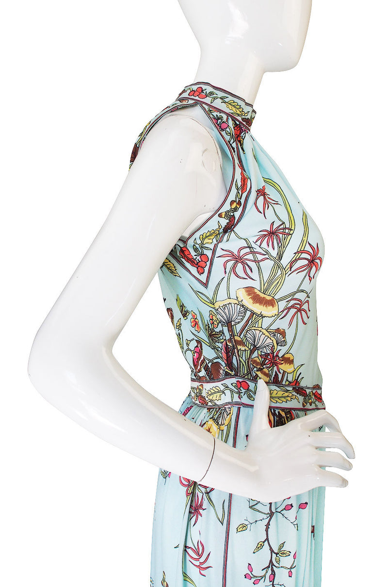 1970s Maurice Mushroom & Butterfly Jersey Dress – Shrimpton Couture