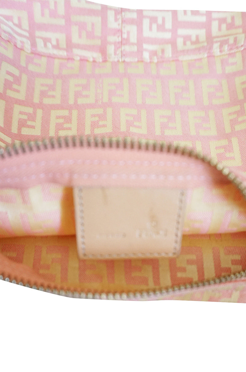 Vintage 00's Pink Pochette Handbag by Fendi