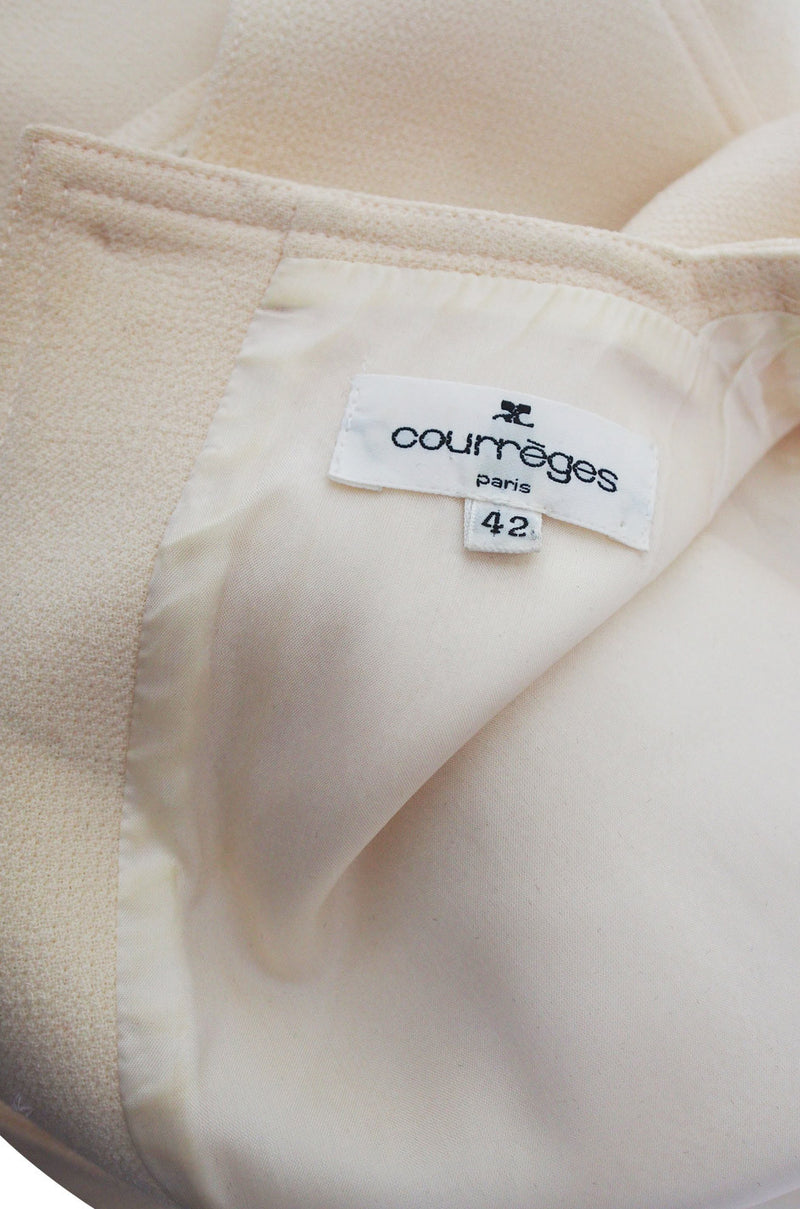 1980s Fabulous Cream Courreges Shift Dress – Shrimpton Couture