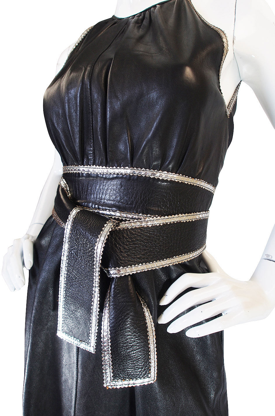 Exceptional & Rare 1972 Jean Muir Leather Dress – Shrimpton Couture