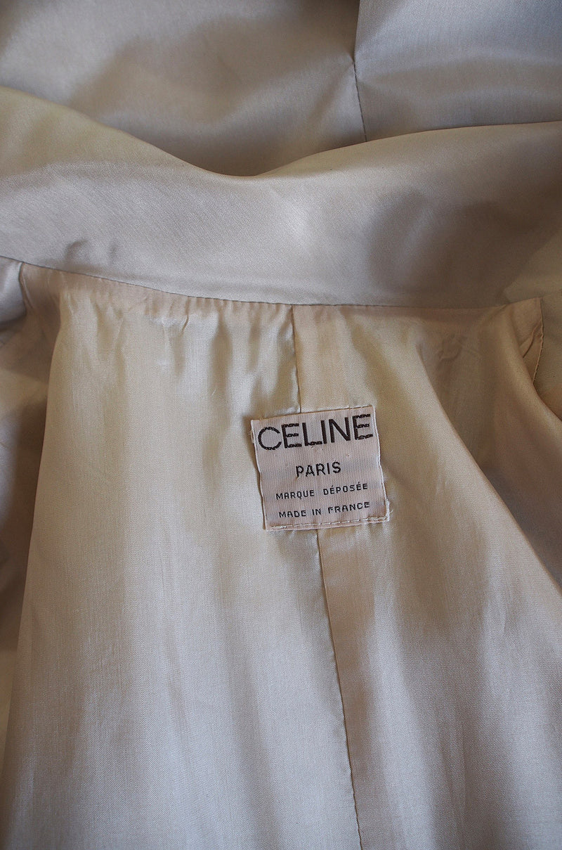 1980s Silk Look Celine Camel Trench Coat – Shrimpton Couture